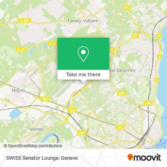 SWISS Senator Lounge map