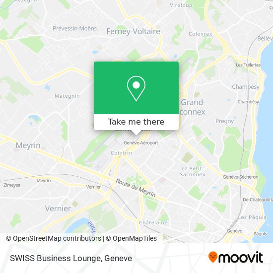 SWISS Business Lounge map