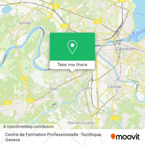 Centre de Formation Professionnelle -Tecnhique map