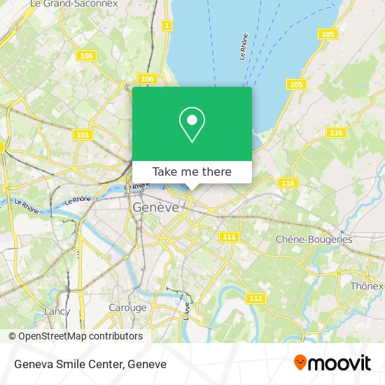 Geneva Smile Center map