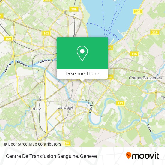 Centre De Transfusion Sanguine map