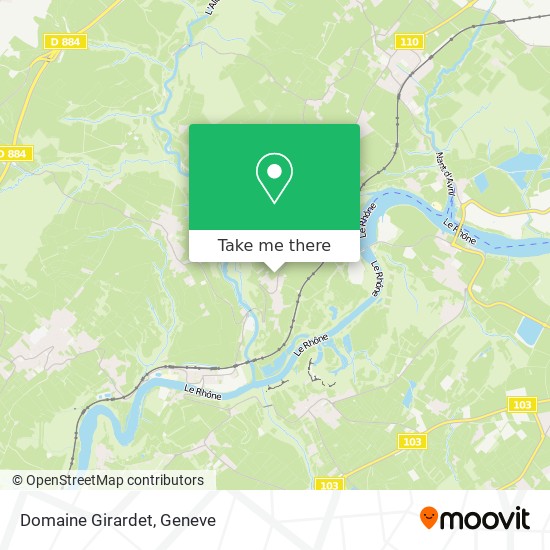 Domaine Girardet map