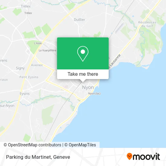 Parking du Martinet map