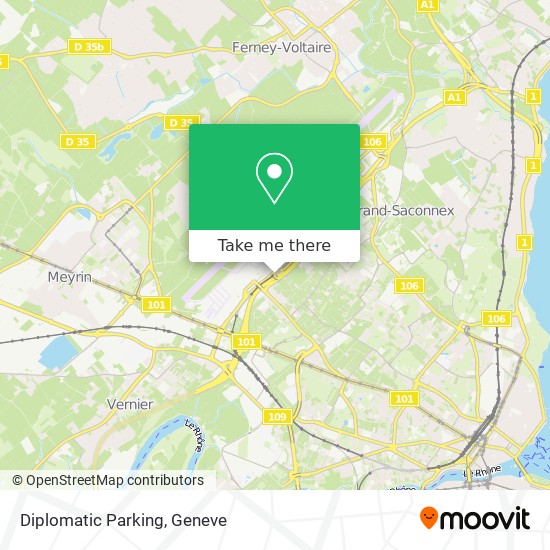 Diplomatic Parking map
