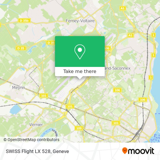 SWISS Flight LX 528 map