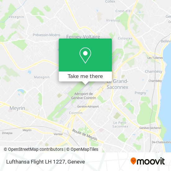 Lufthansa Flight LH 1227 map