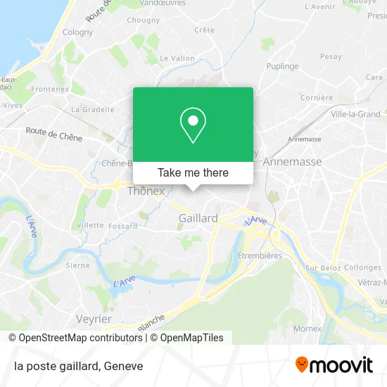 la poste gaillard map
