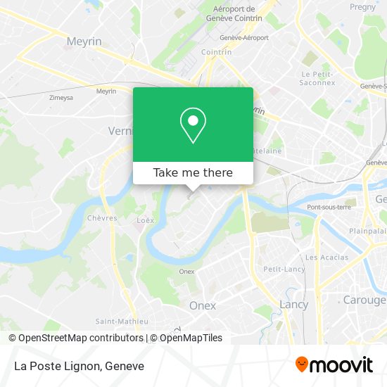 La Poste Lignon map