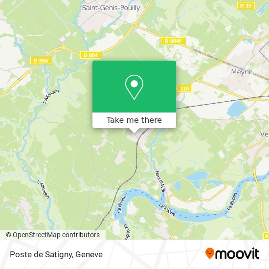 Poste de Satigny map