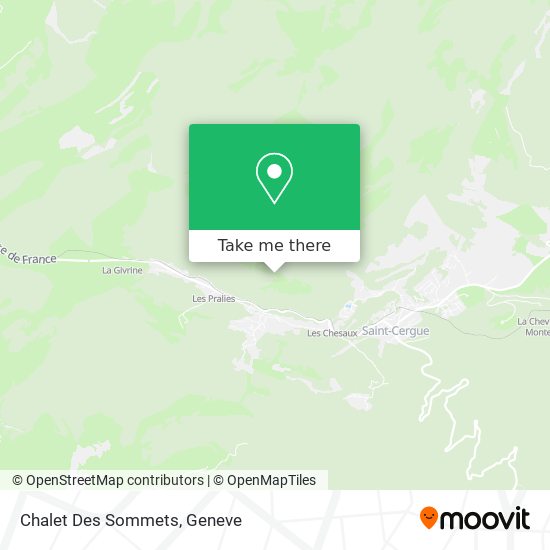 Chalet Des Sommets map