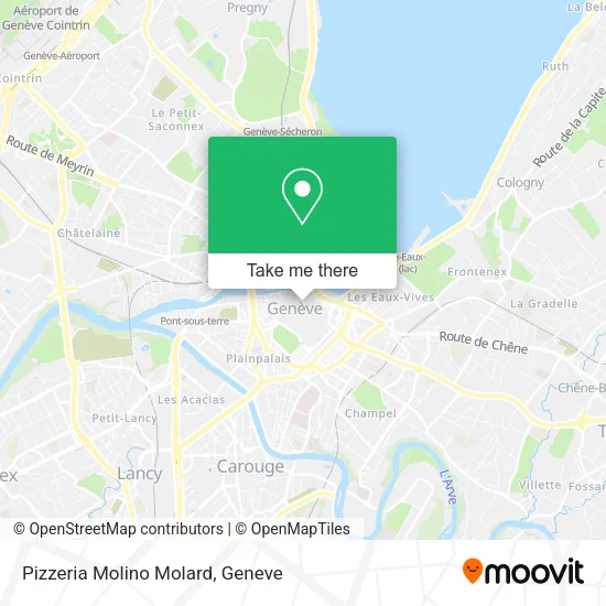 Pizzeria Molino Molard map