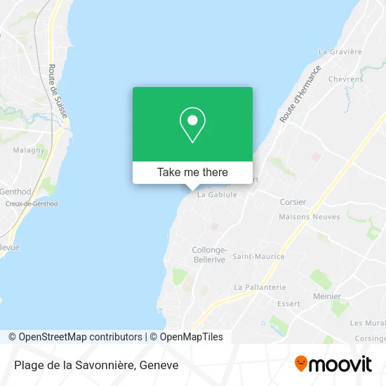 Plage de la Savonnière plan