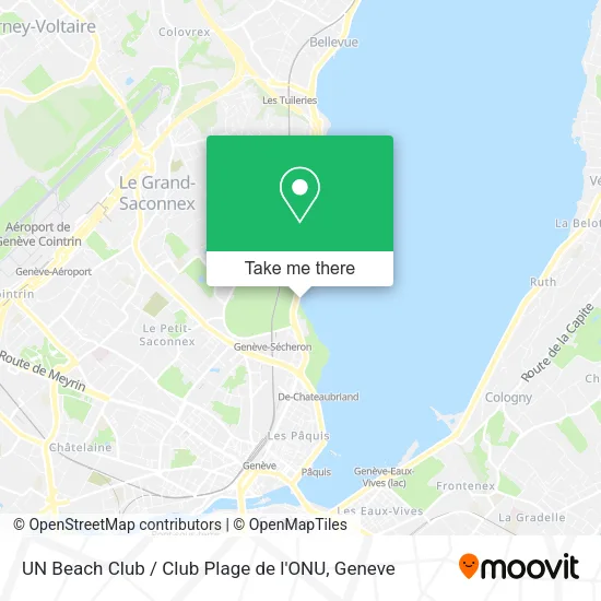 UN Beach Club / Club Plage de l'ONU map
