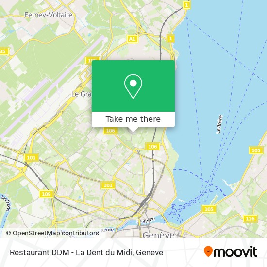 Restaurant DDM - La Dent du Midi Karte