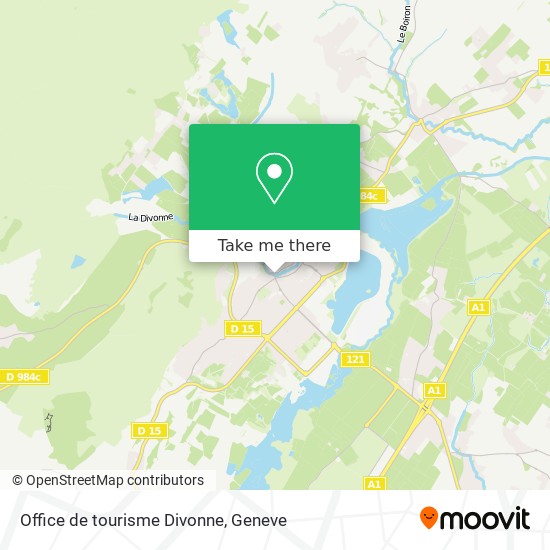 Office de tourisme Divonne map