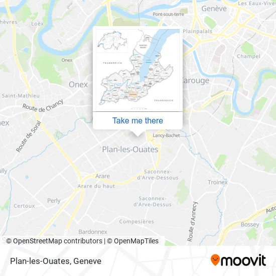 Plan-les-Ouates map