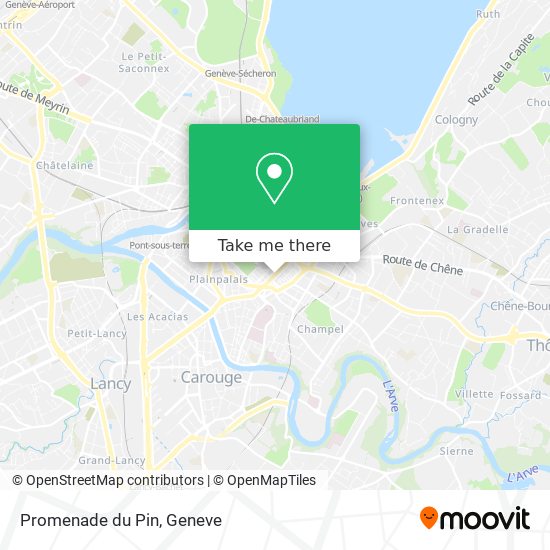 Promenade du Pin map