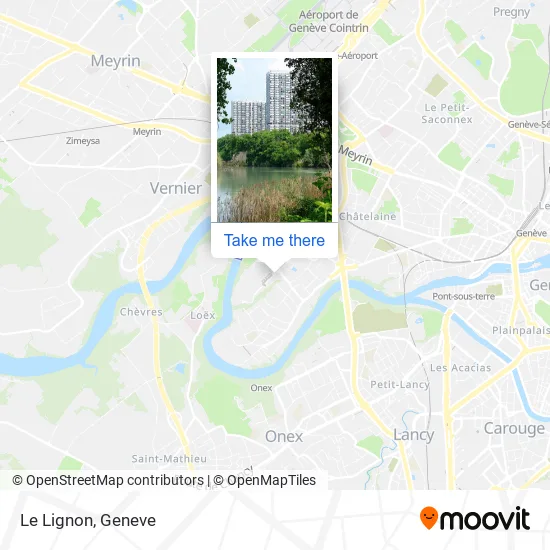 Le Lignon map