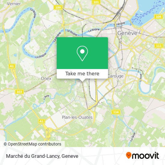 Marché du Grand-Lancy Karte
