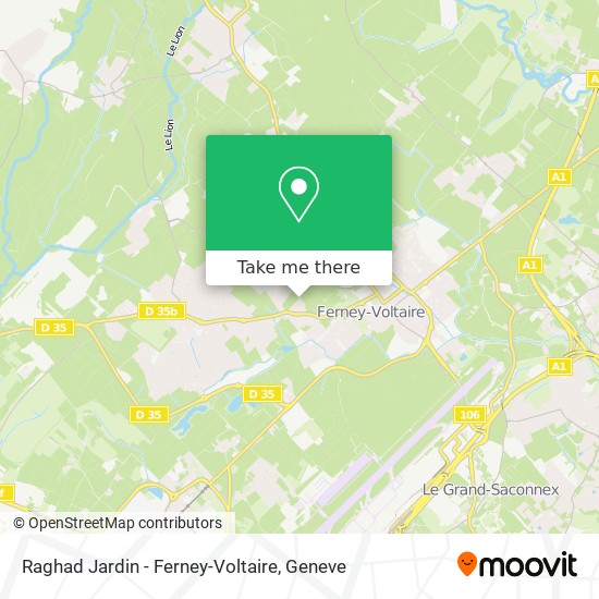 Raghad Jardin - Ferney-Voltaire map