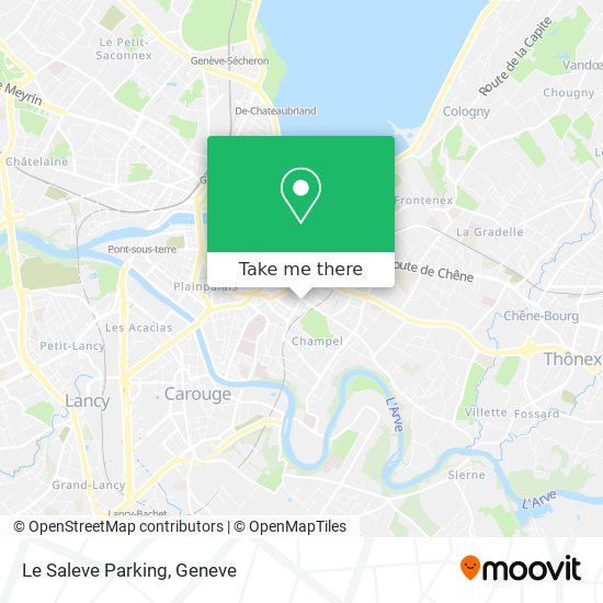 Le Saleve Parking map