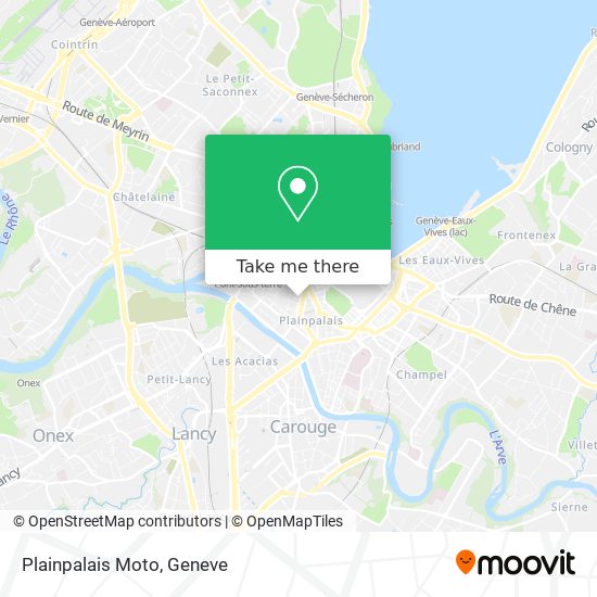 Plainpalais Moto map