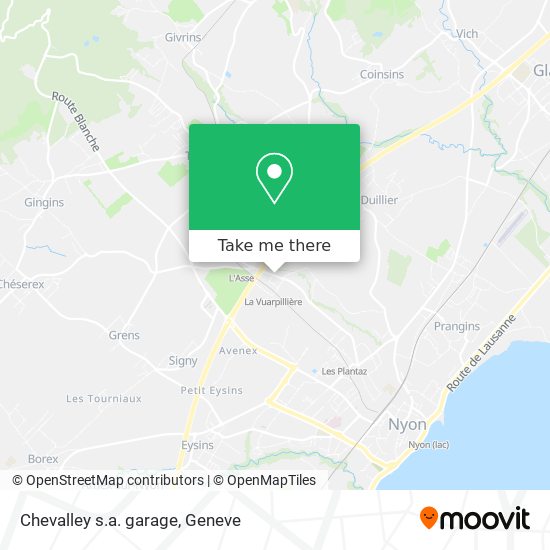 Chevalley s.a. garage map