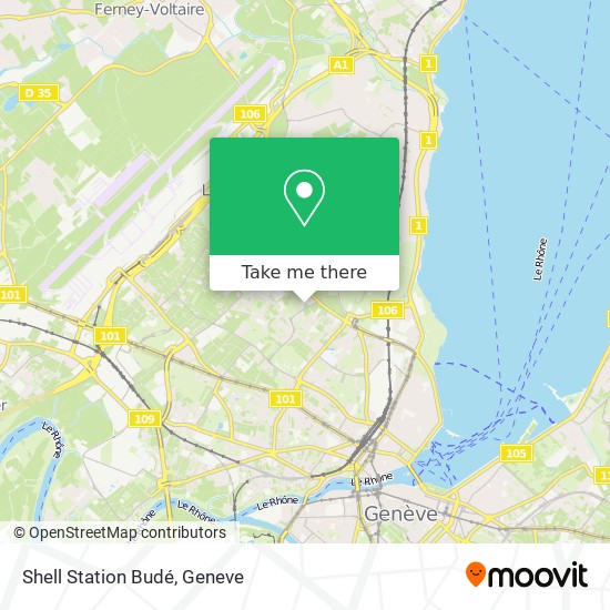 Shell Station Budé map