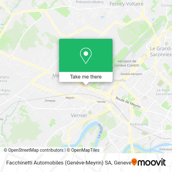 Facchinetti Automobiles (Genève-Meyrin) SA plan
