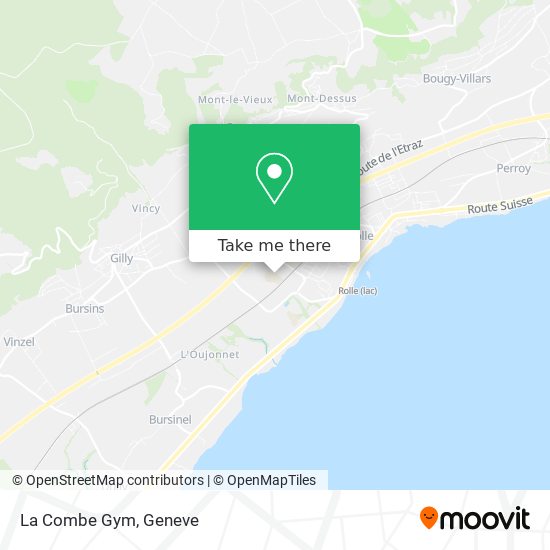 La Combe Gym map