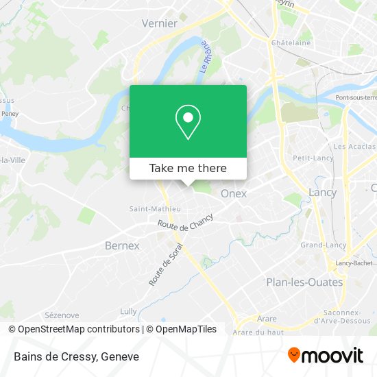 Bains de Cressy map