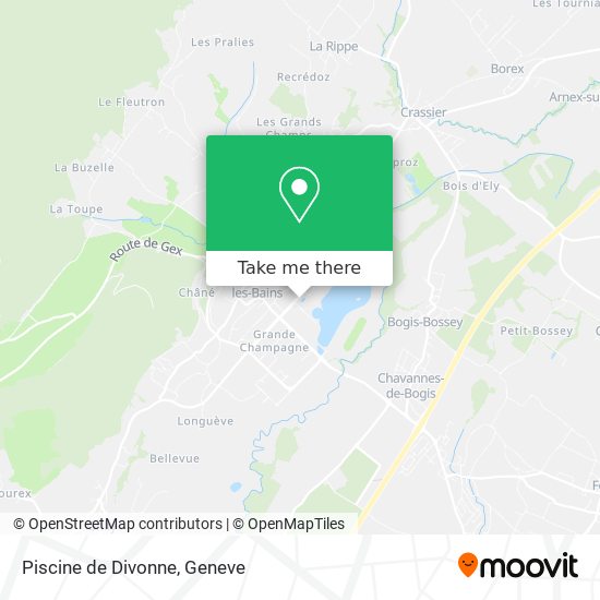 Piscine de Divonne map