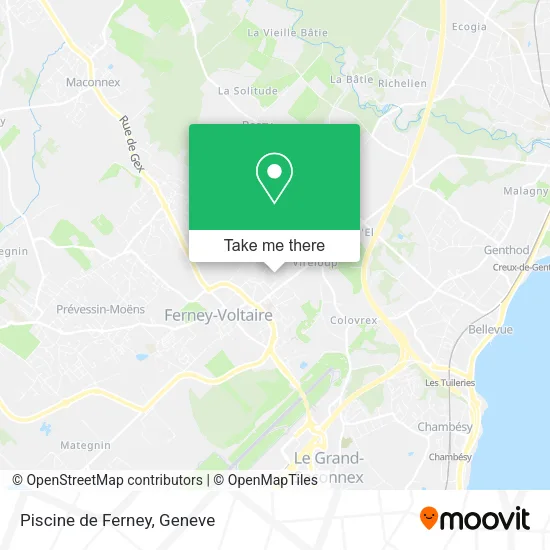 Piscine de Ferney map