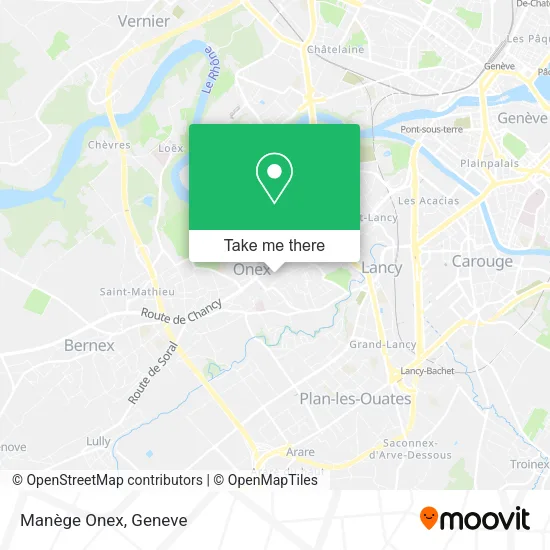 Manège Onex plan