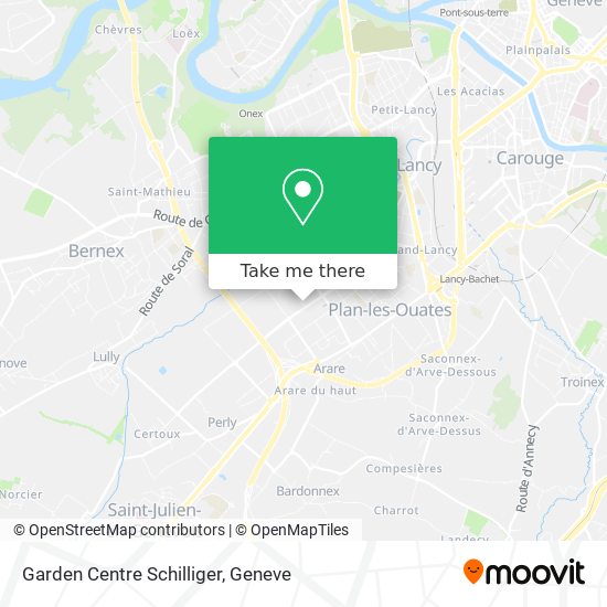 Garden Centre Schilliger Karte