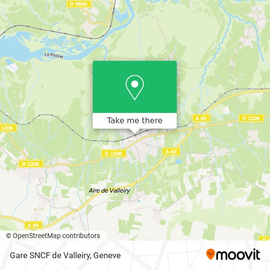 Gare SNCF de Valleiry map