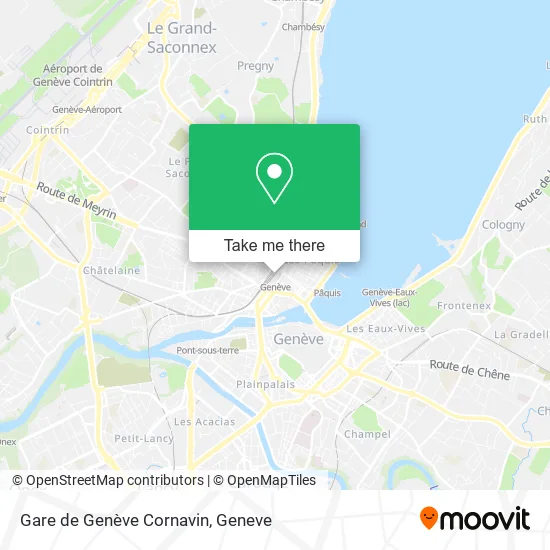 Gare de Genève Cornavin plan