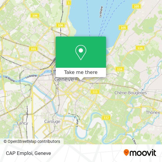 CAP Emploi map