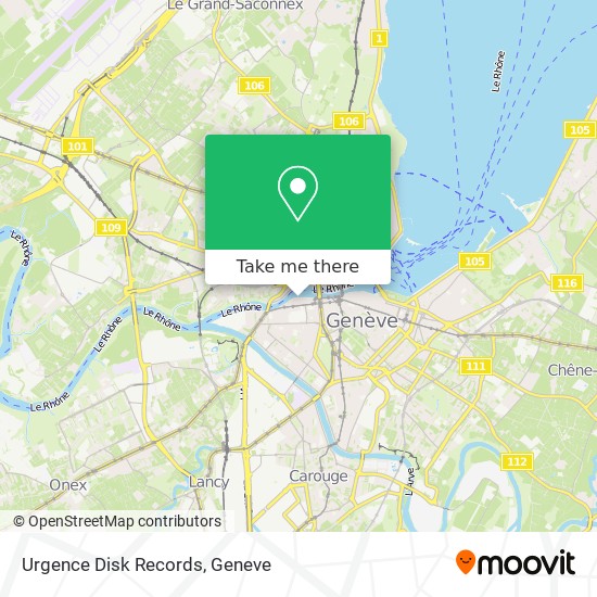 Urgence Disk Records map