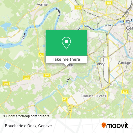 Boucherie d'Onex map