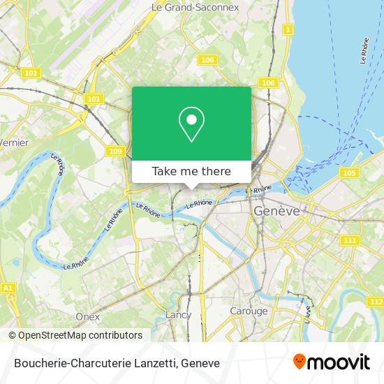 Boucherie-Charcuterie Lanzetti map