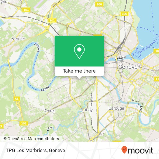 TPG Les Marbriers map