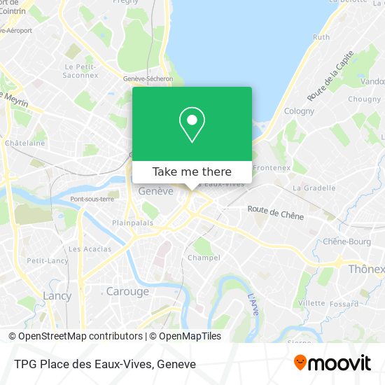TPG Place des Eaux-Vives Karte