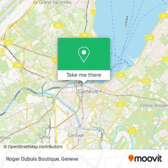 Roger Dubuis Boutique map