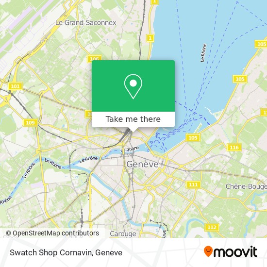 Swatch Shop Cornavin map