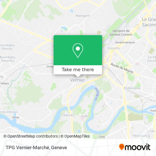TPG Vernier-Marché map
