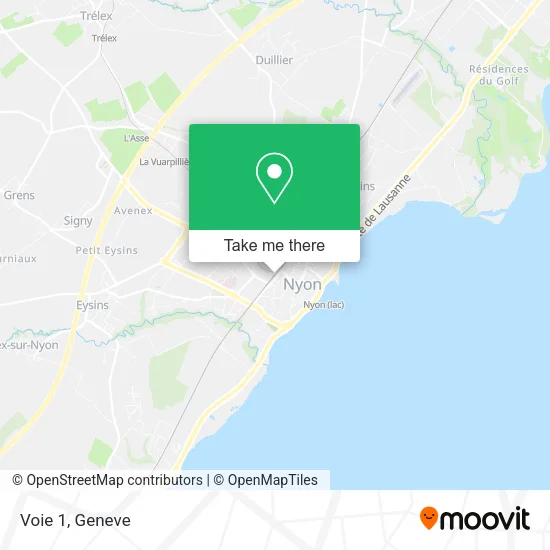 Voie 1 map