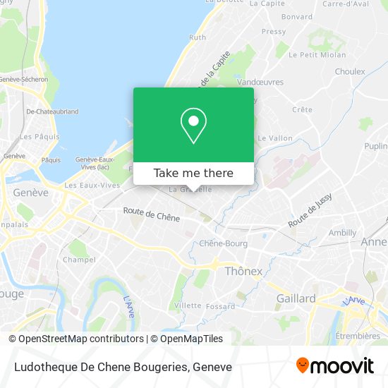 Ludotheque De Chene Bougeries map