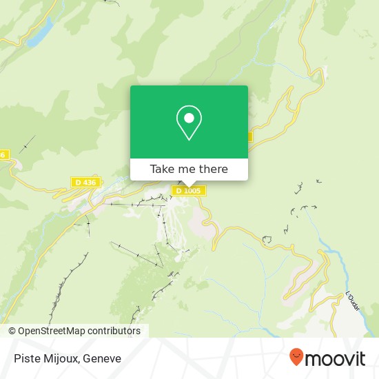 Piste Mijoux map