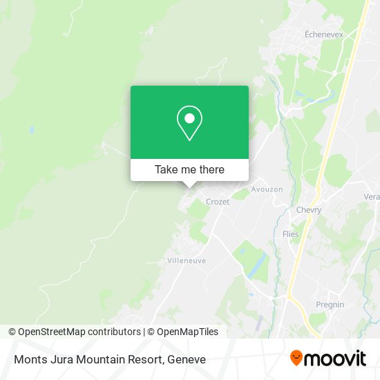 Monts Jura Mountain Resort Karte
